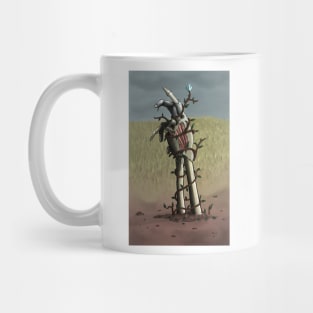 Skeleton Hand with vines in dirt, Vine wrapped around skeleton hand Mug